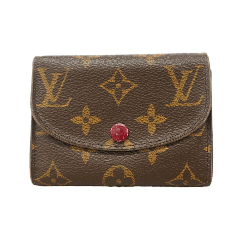 Louis Vuitton Monogram Portemonnaie Rosalie Wallet/Coin Case M41939 Fuchsia (...